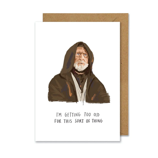 Obiwan Kenobi Star Wars Inspired Blank Art Card