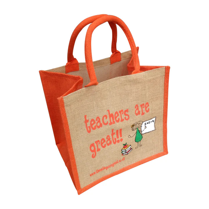 teachers are Great Jute Eco Friendly Shopping Bag