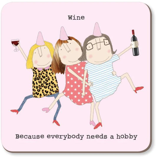 Wine Hobby Funny Coaster