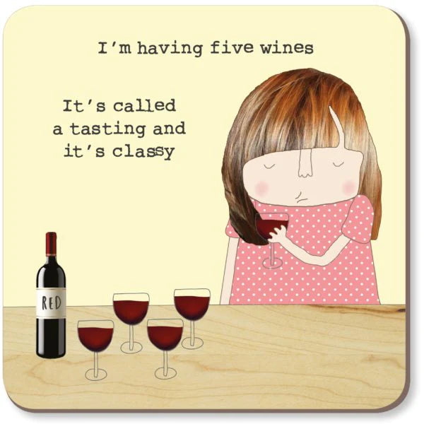 Wine Tasting Funny Coaster